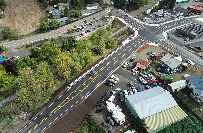 Main Street and Banks Rd Intersection