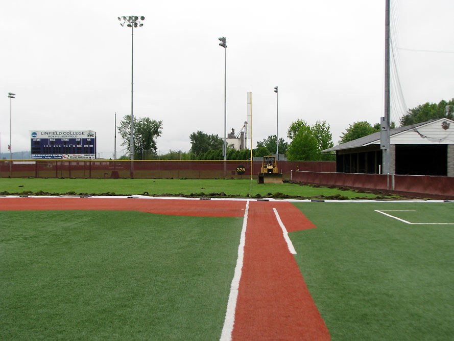 Linfield College - New Outfield for Baseball Field - Slide 4