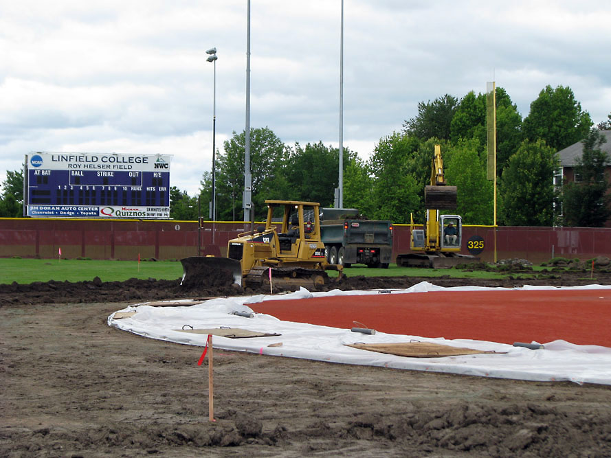 Linfield College - New Outfield for Baseball Field - Slide 6